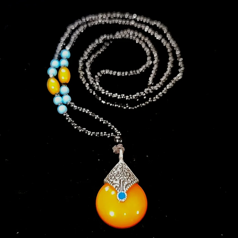 🎁 Boho Inspired Reversible Beaded Necklace - Picture 4 of 4